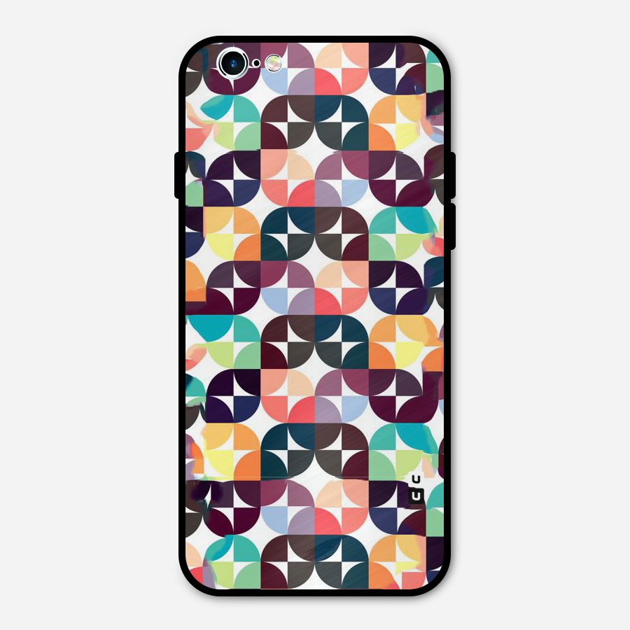 Multicolor Arc Metal Back Case for iPhone 6 6s