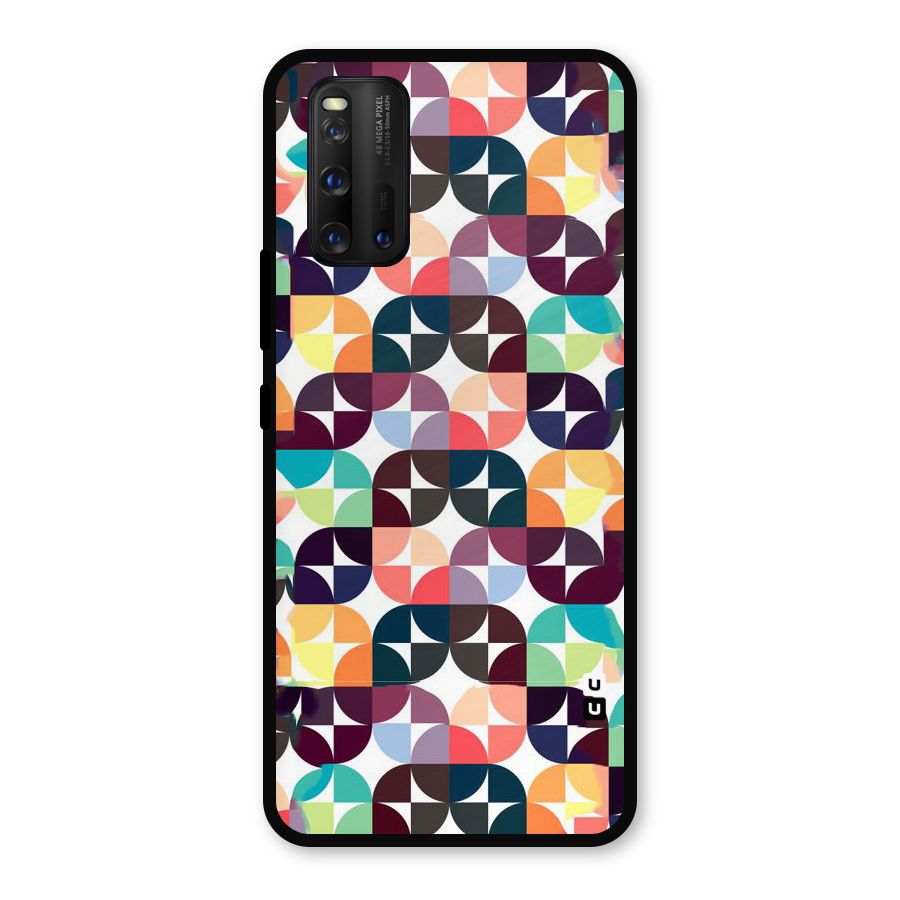 Multicolor Arc Metal Back Case for iQOO 3
