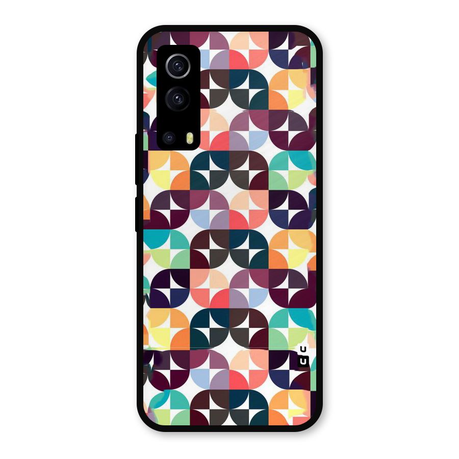 Multicolor Arc Metal Back Case for iQOO Z3