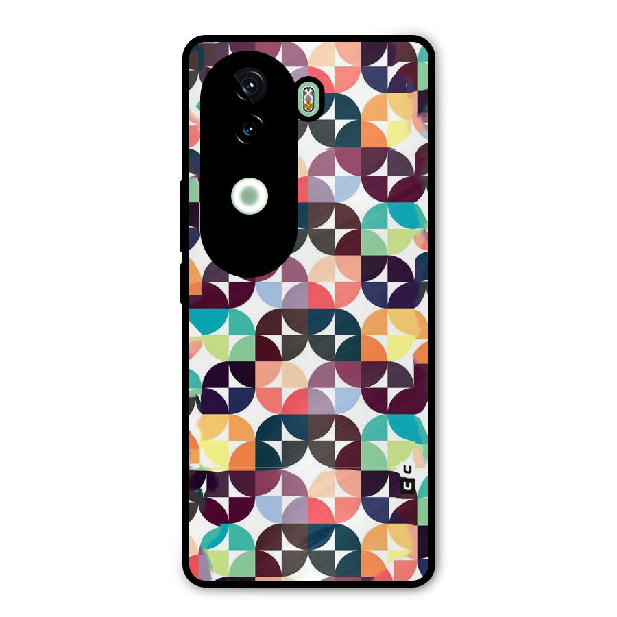 Multicolor Arc Metal Back Case for iQOO Z9s