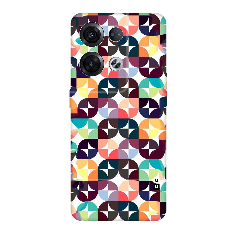 Multicolor Arc Original Polycarbonate Back Case for Oppo Reno8 Pro 5G