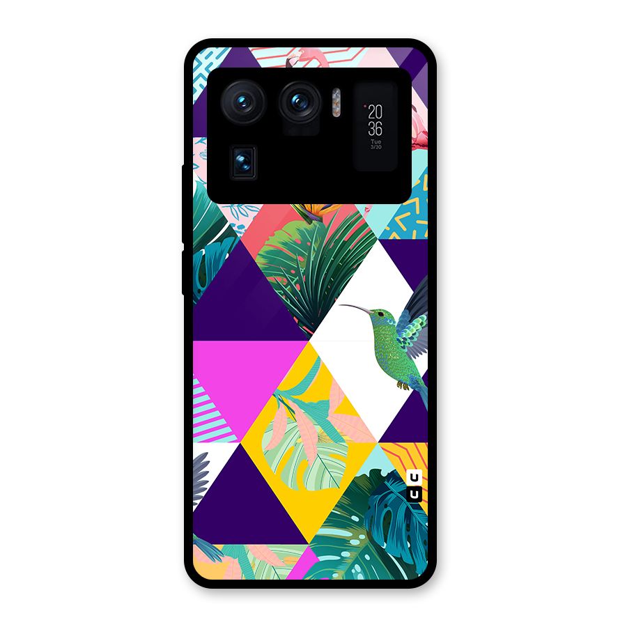 Multicolor Exotic Seamless Pattern Glass Back Case for Mi 11 Ultra