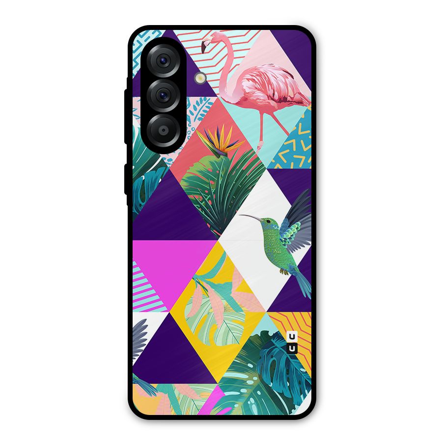 Multicolor Exotic Seamless Pattern Metal Back Case for Galaxy A56