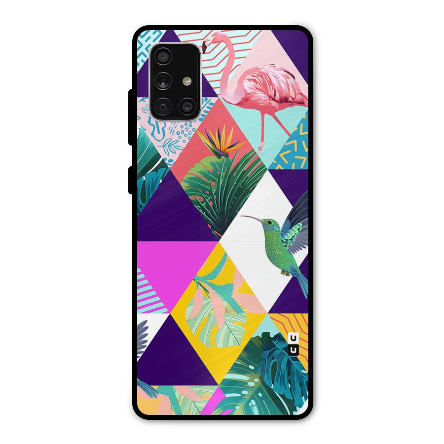 Multicolor Exotic Seamless Pattern Metal Back Case for Galaxy A71