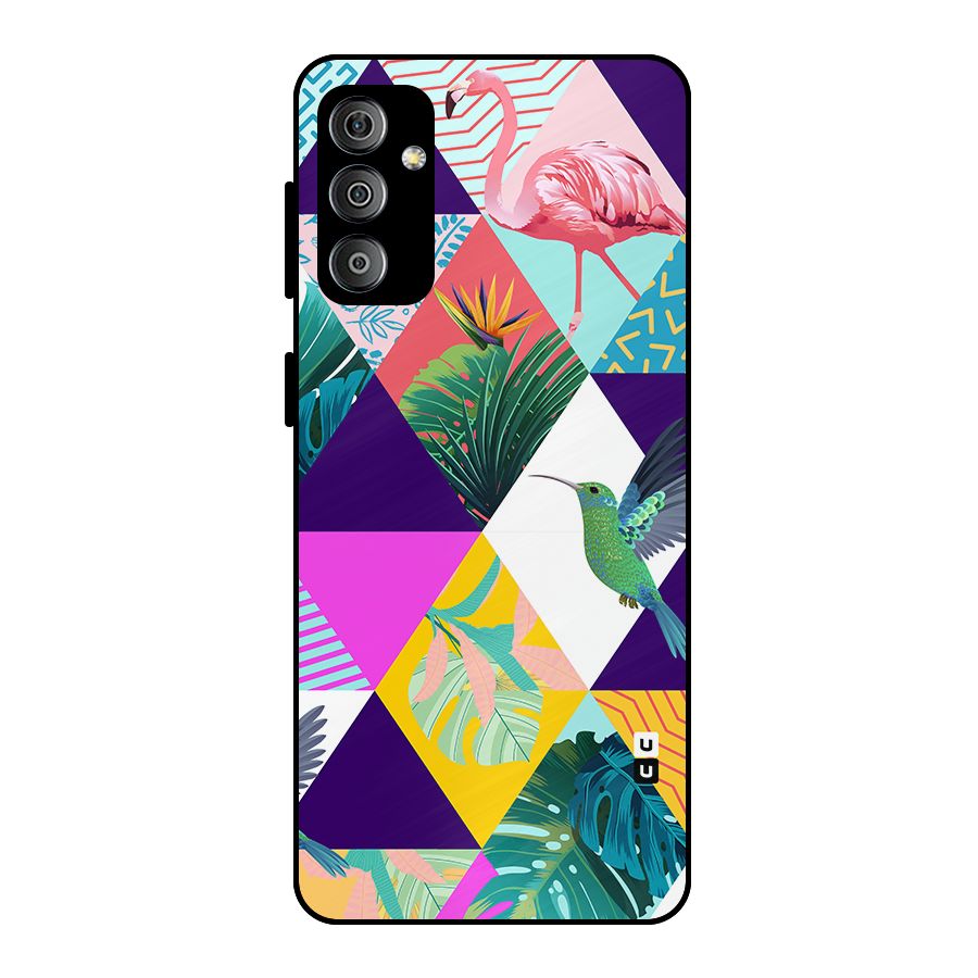 Multicolor Exotic Seamless Pattern Metal Back Case for Galaxy F23