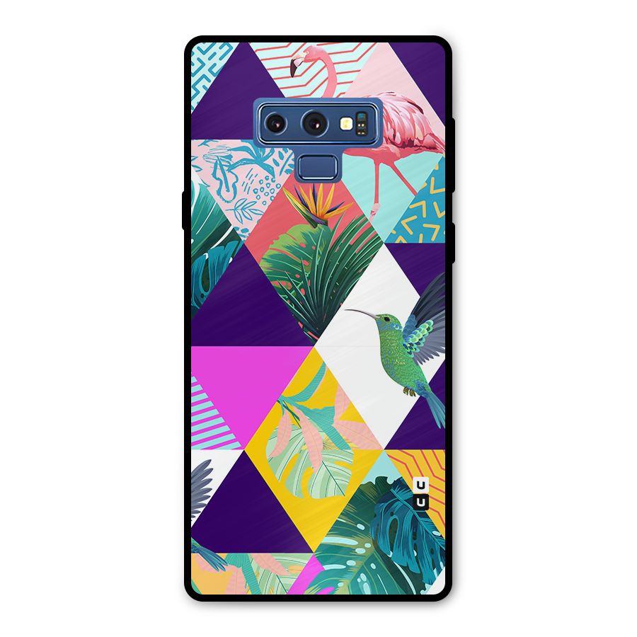 Multicolor Exotic Seamless Pattern Metal Back Case for Galaxy Note 9