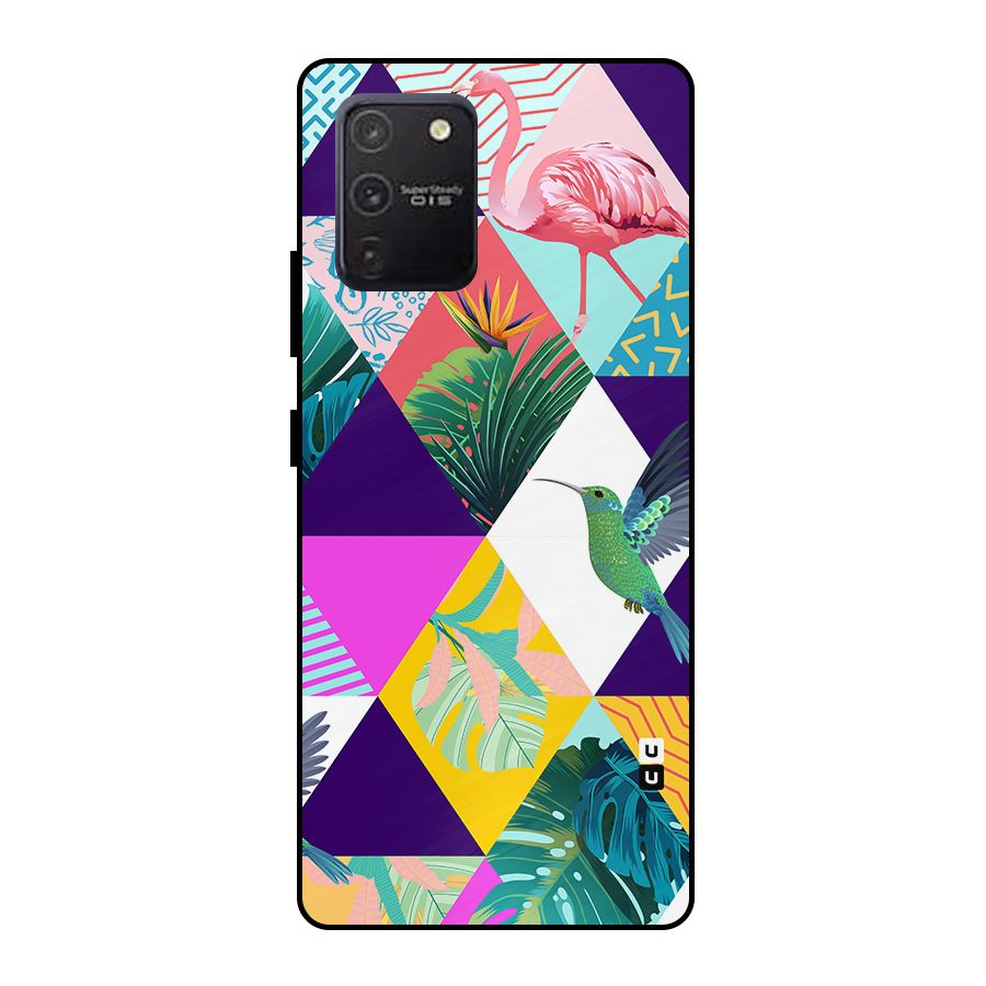 Multicolor Exotic Seamless Pattern Metal Back Case for Galaxy S10 Lite