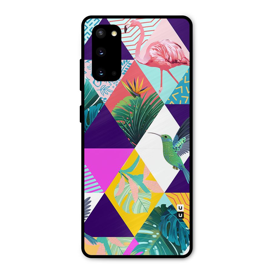 Multicolor Exotic Seamless Pattern Metal Back Case for Galaxy S20