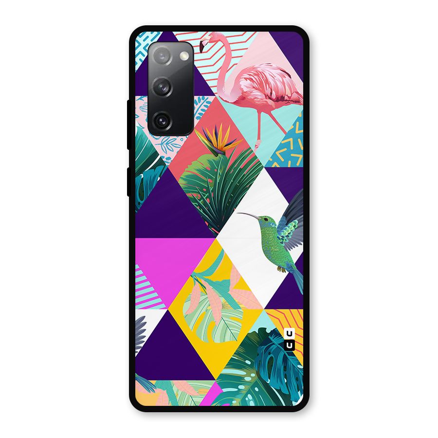 Multicolor Exotic Seamless Pattern Metal Back Case for Galaxy S20 FE