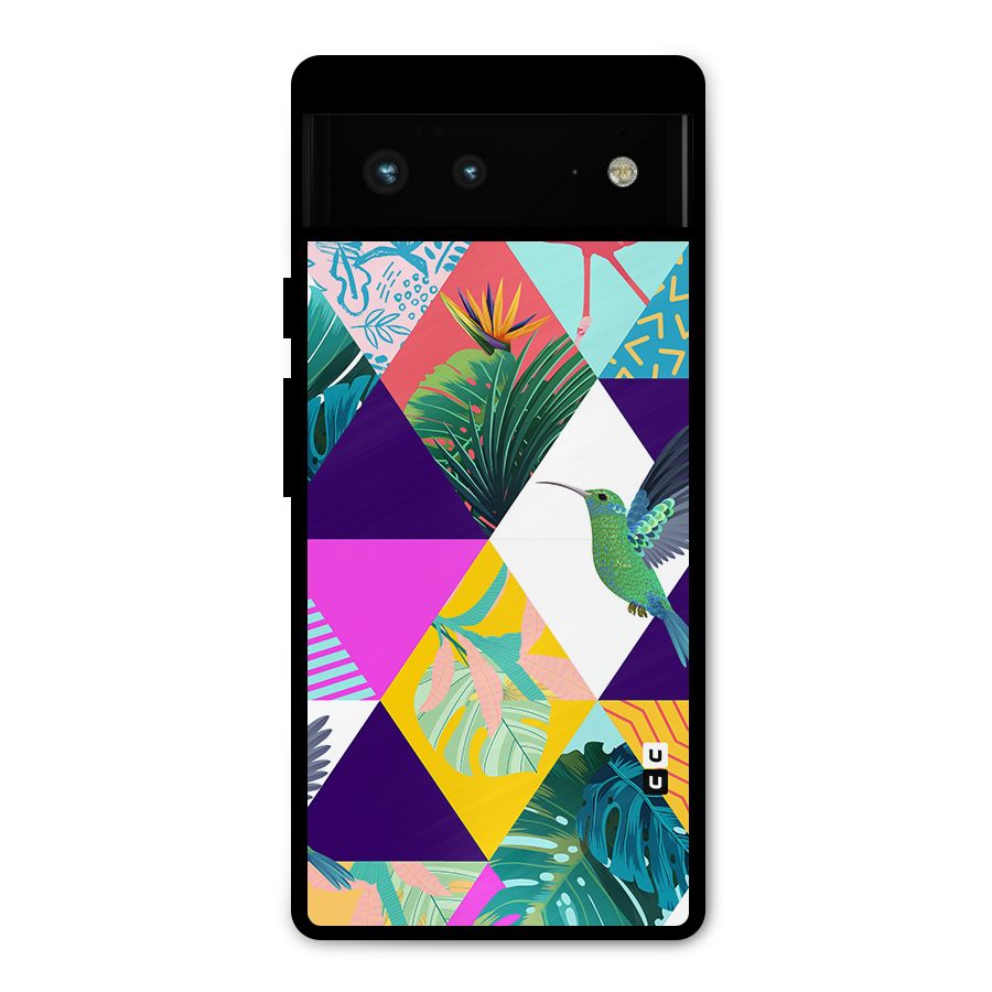 Multicolor Exotic Seamless Pattern Metal Back Case for Google Pixel 6