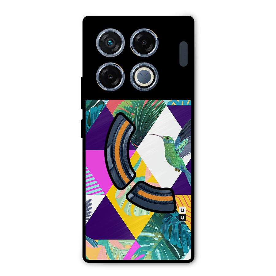 Multicolor Exotic Seamless Pattern Metal Back Case for Infinix GT 20 Pro