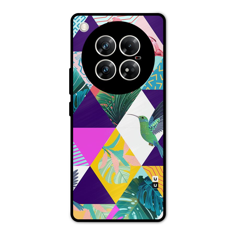 Multicolor Exotic Seamless Pattern Metal Back Case for Infinix Zero 40 5G