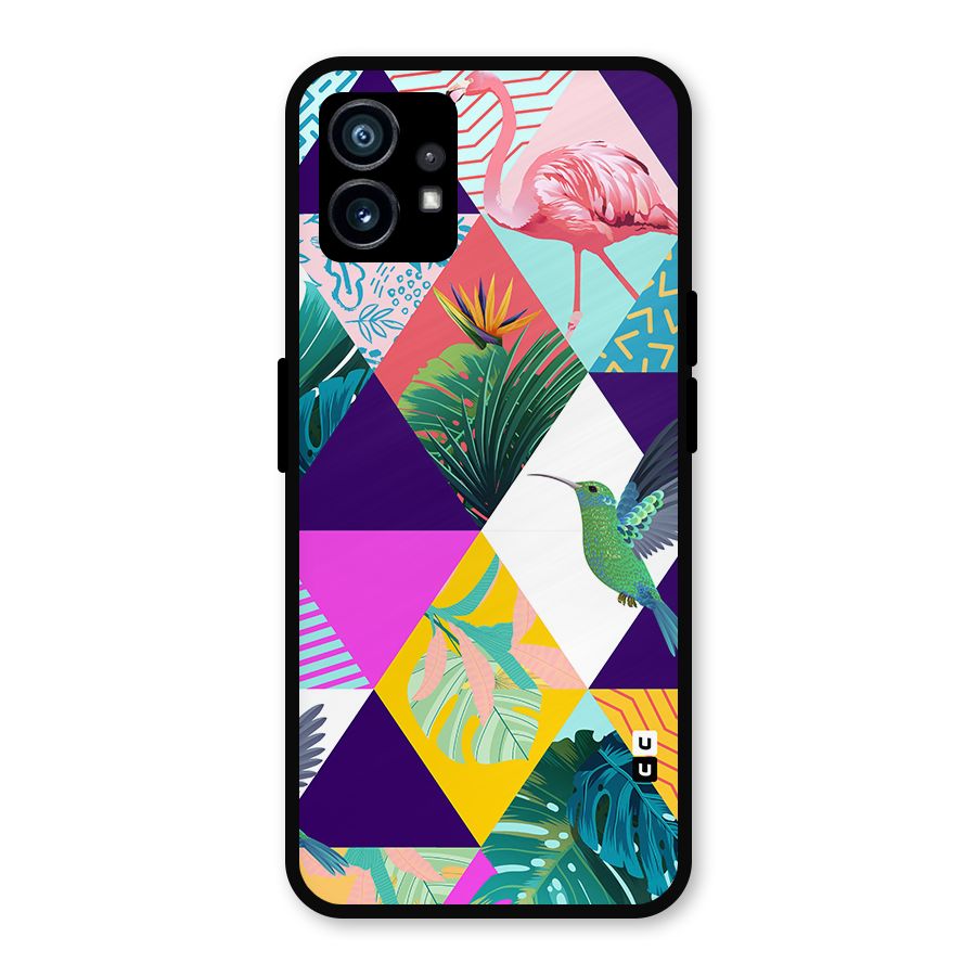 Multicolor Exotic Seamless Pattern Metal Back Case for Nothing Phone 1