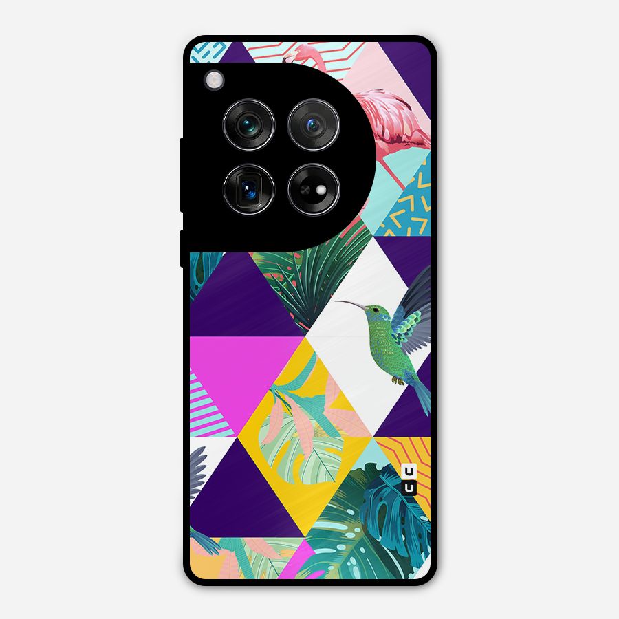 Multicolor Exotic Seamless Pattern Metal Back Case for OnePlus 12
