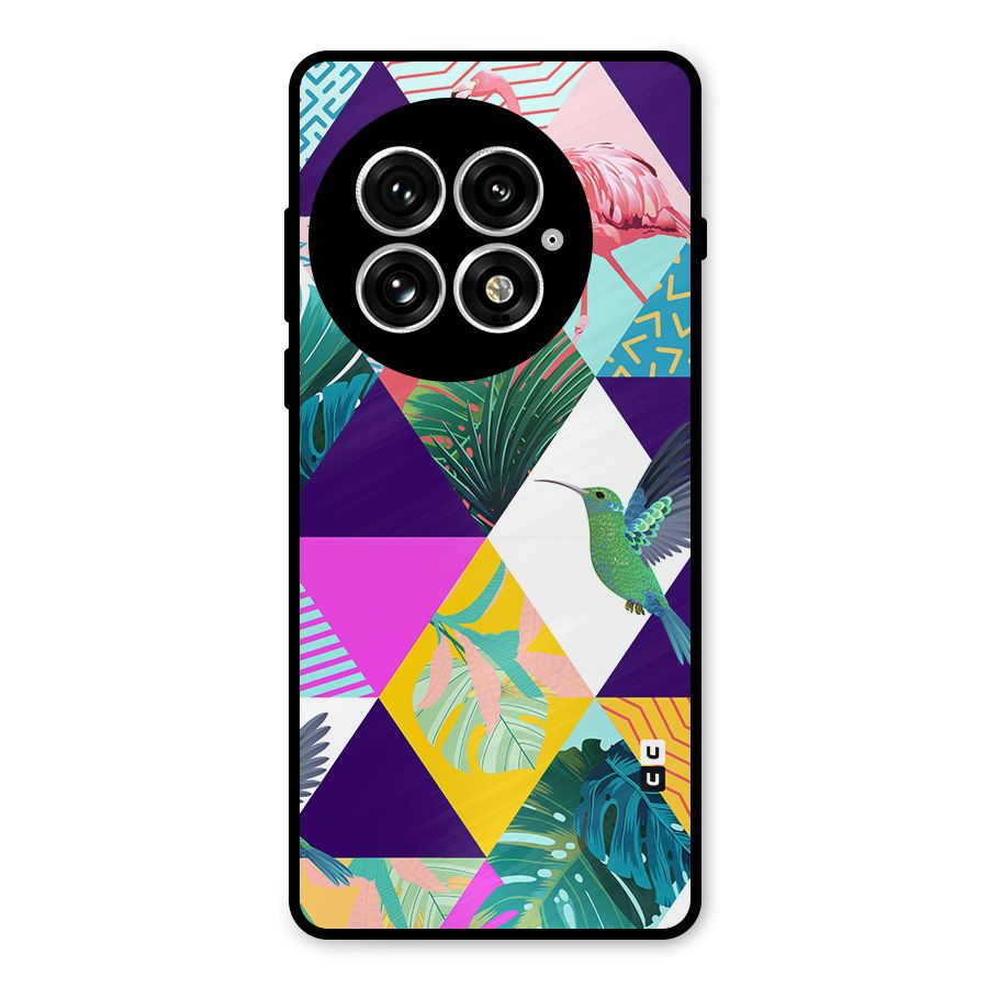 Multicolor Exotic Seamless Pattern Metal Back Case for OnePlus 13
