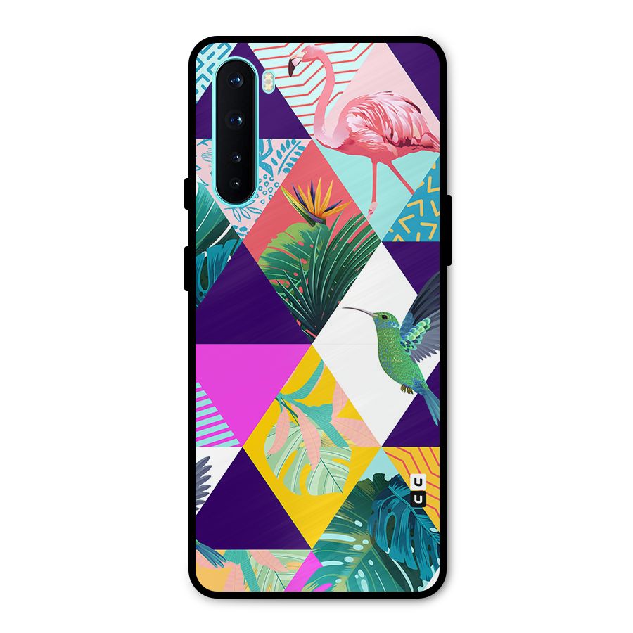 Multicolor Exotic Seamless Pattern Metal Back Case for OnePlus Nord