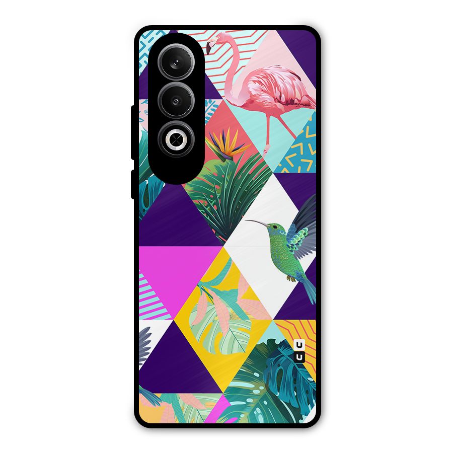 Multicolor Exotic Seamless Pattern Metal Back Case for OnePlus Nord CE4