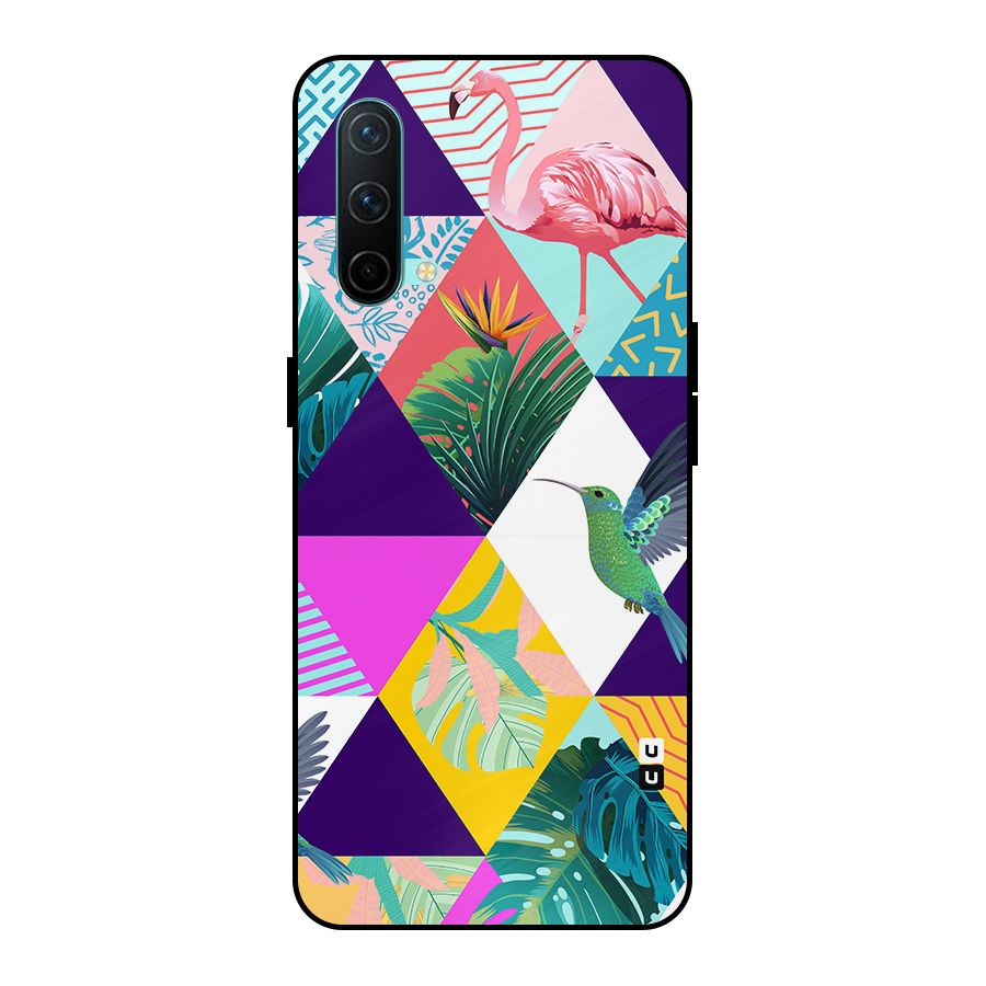 Multicolor Exotic Seamless Pattern Metal Back Case for OnePlus Nord CE 5G