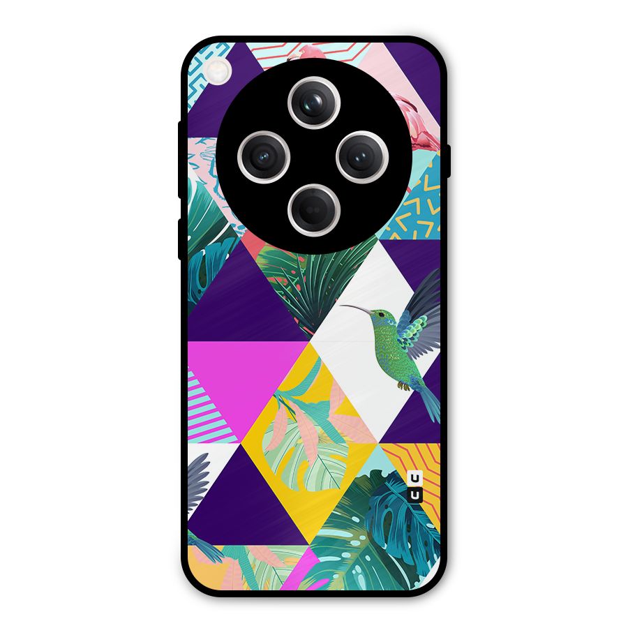 Multicolor Exotic Seamless Pattern Metal Back Case for Oppo Find X8