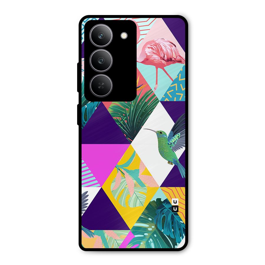 Multicolor Exotic Seamless Pattern Metal Back Case for Realme P3x