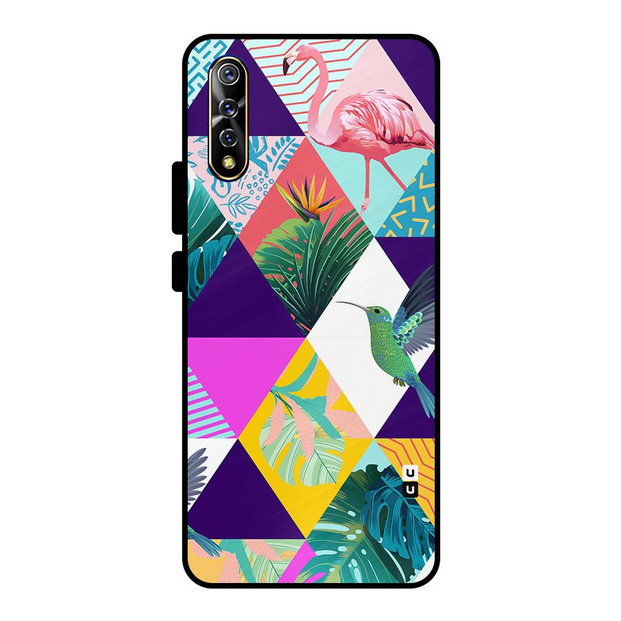 Multicolor Exotic Seamless Pattern Metal Back Case for Vivo S1