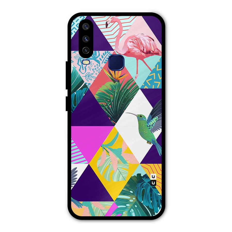 Multicolor Exotic Seamless Pattern Metal Back Case for Vivo Y15