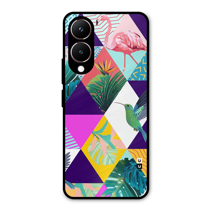 Multicolor Exotic Seamless Pattern Metal Back Case for Vivo Y28