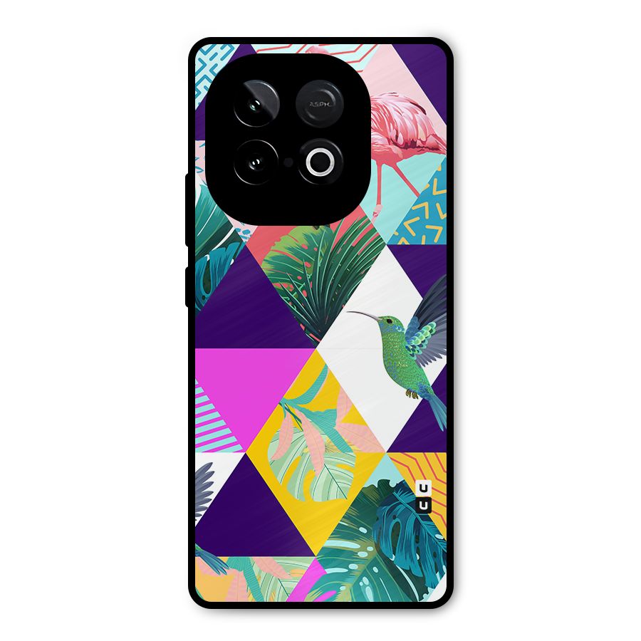 Multicolor Exotic Seamless Pattern Metal Back Case for iQOO Neo 10