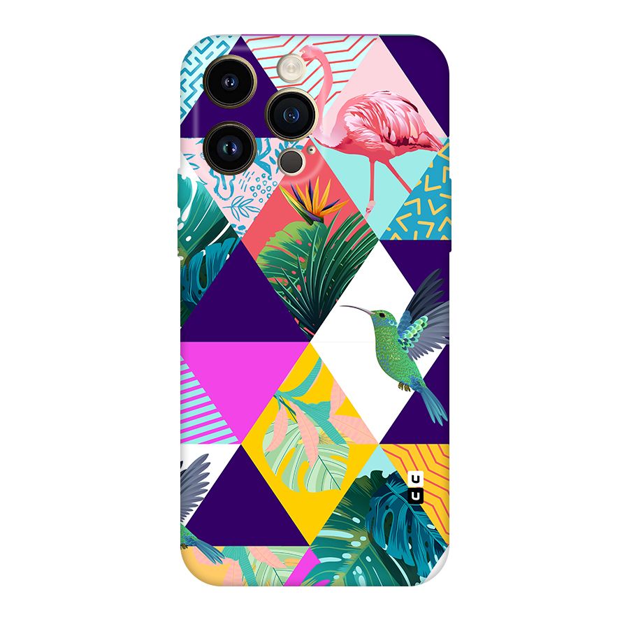 Multicolor Exotic Seamless Pattern Original Polycarbonate Back Case for iPhone 14 Pro Max