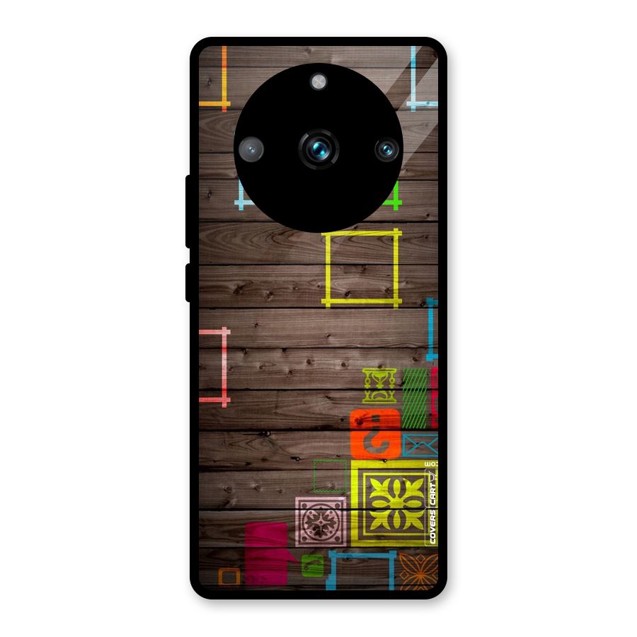 Multicolor Frame Design Glass Back Case for Realme Narzo 60 Pro