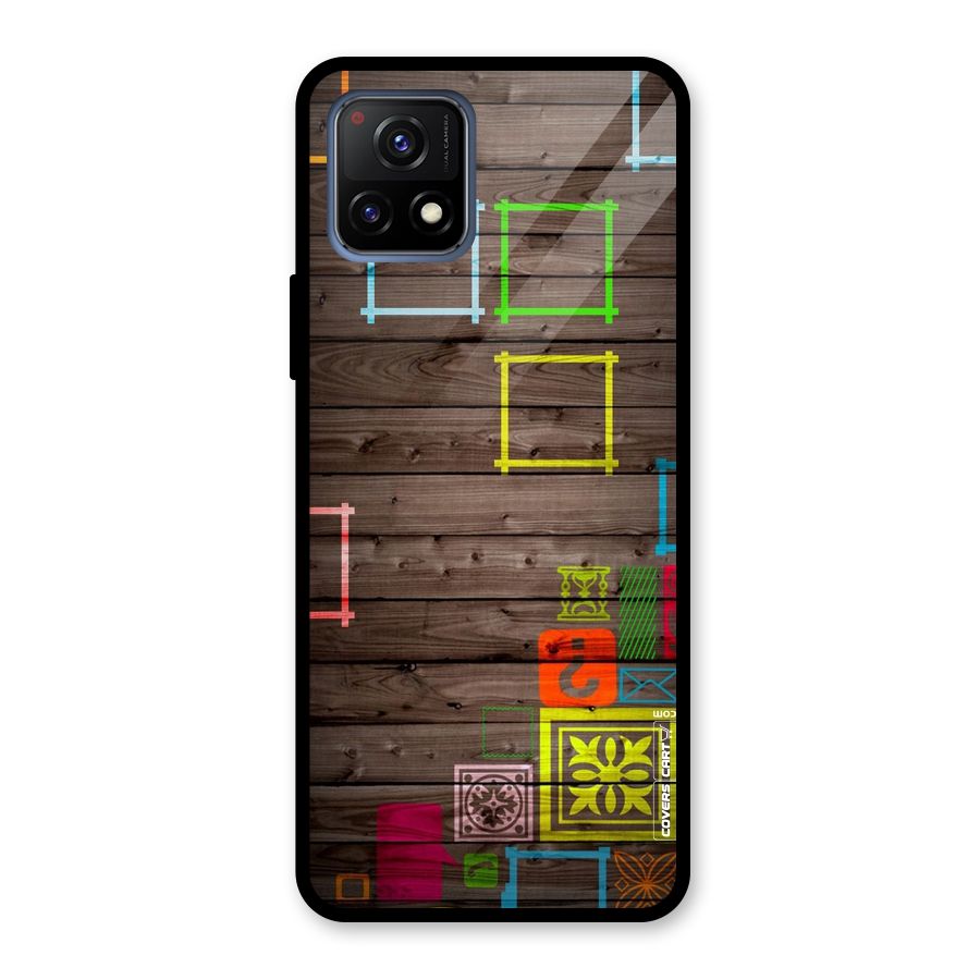 Multicolor Frame Design Glass Back Case for Vivo Y72 5G