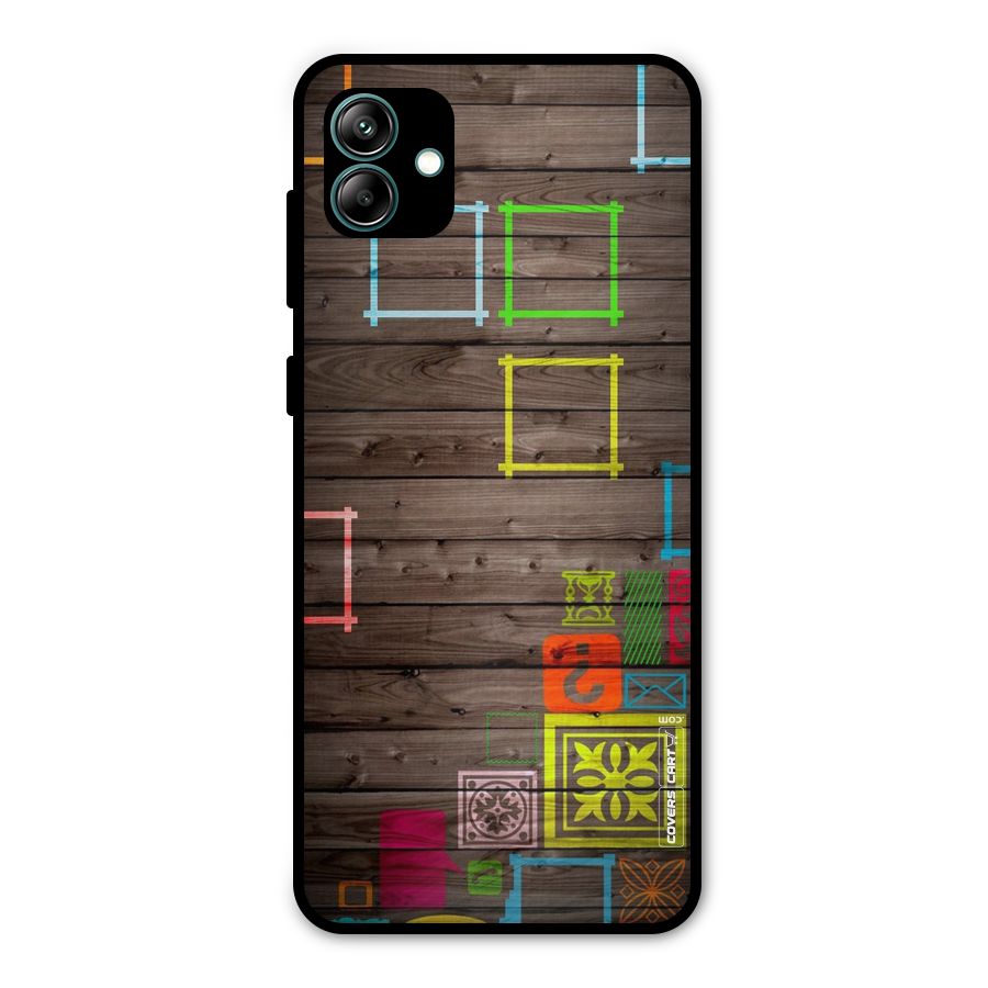 Multicolor Frame Design Metal Back Case for Galaxy A04