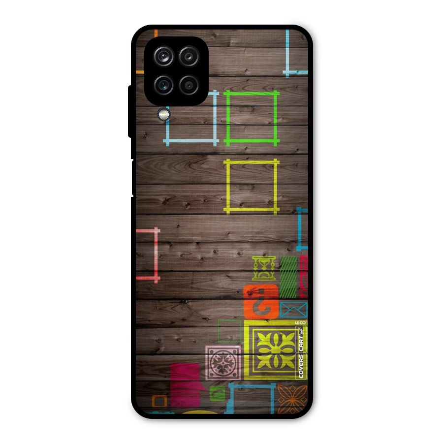 Multicolor Frame Design Metal Back Case for Galaxy A12