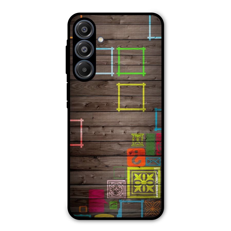 Multicolor Frame Design Metal Back Case for Galaxy A16 5G