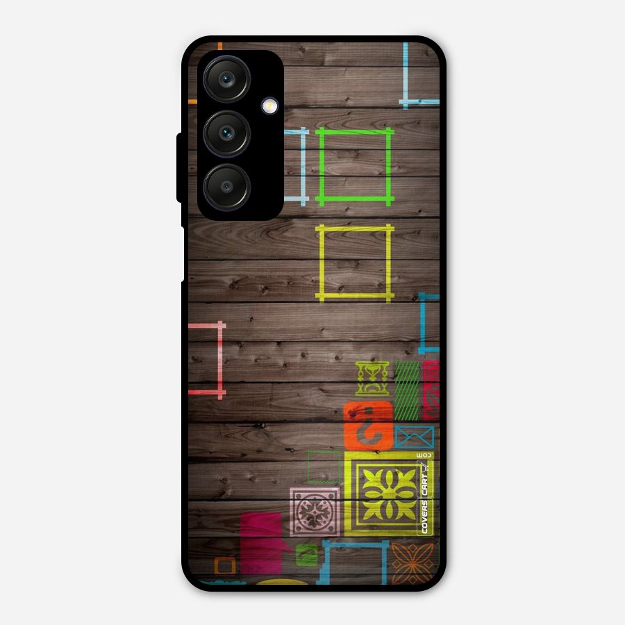 Multicolor Frame Design Metal Back Case for Galaxy A25 5G