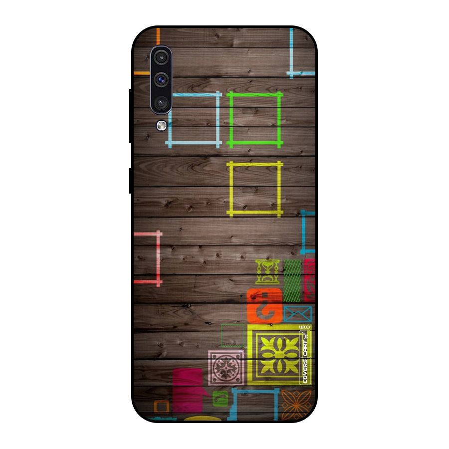Multicolor Frame Design Metal Back Case for Galaxy A30s