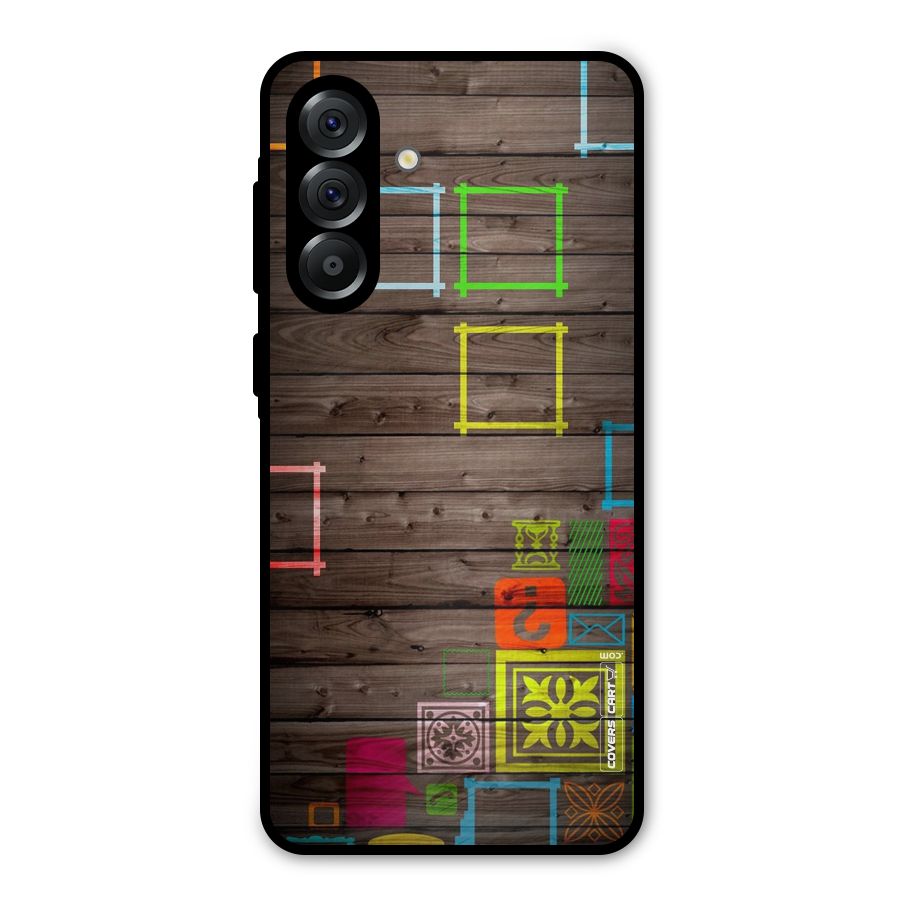 Multicolor Frame Design Metal Back Case for Galaxy A36