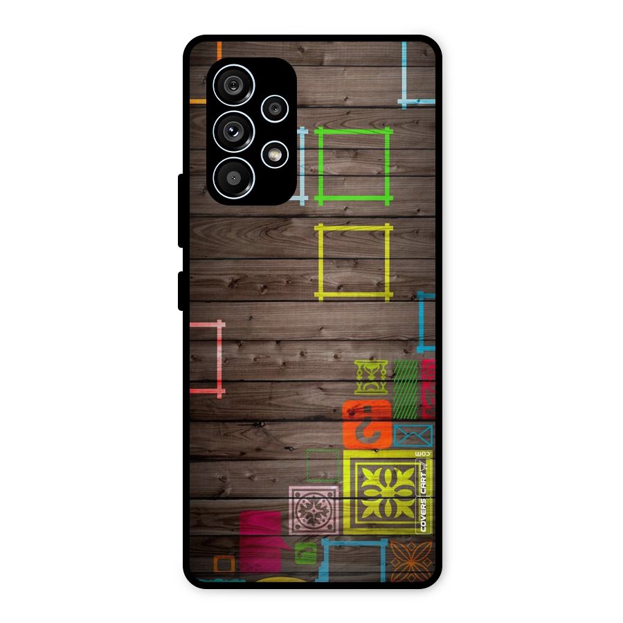 Multicolor Frame Design Metal Back Case for Galaxy A53 5G