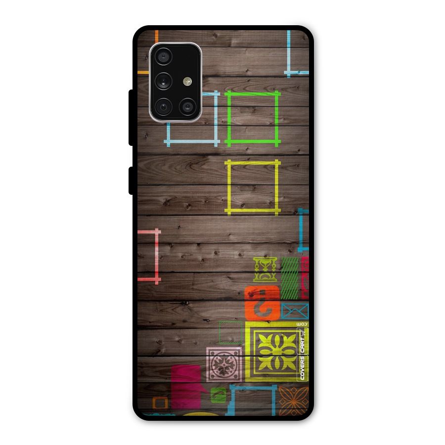 Multicolor Frame Design Metal Back Case for Galaxy A71