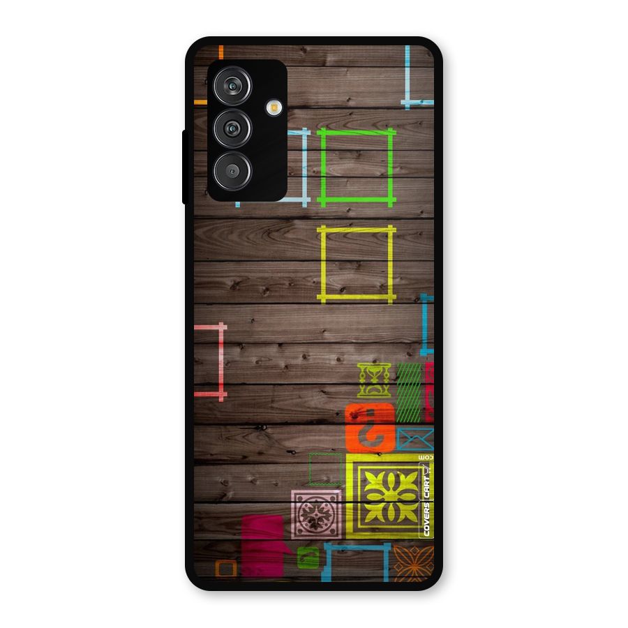 Multicolor Frame Design Metal Back Case for Galaxy F13