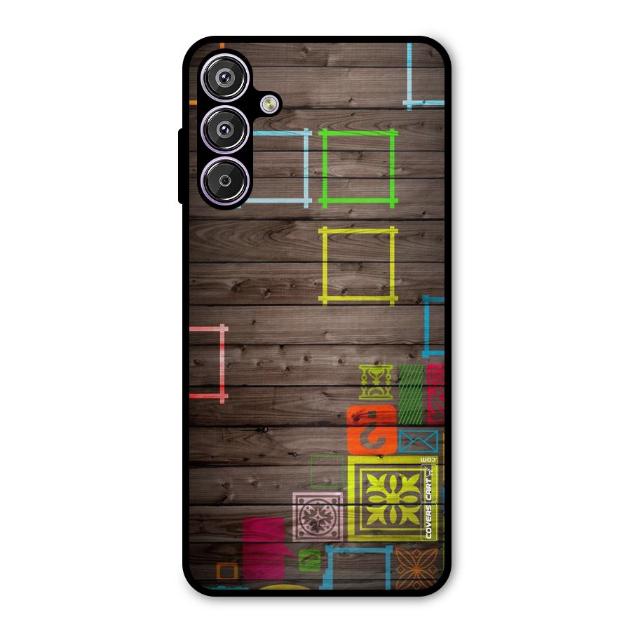 Multicolor Frame Design Metal Back Case for Galaxy F15
