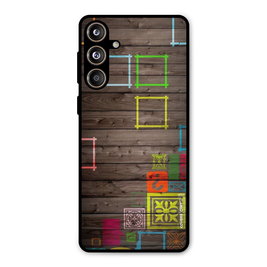 Multicolor Frame Design Metal Back Case for Galaxy F55