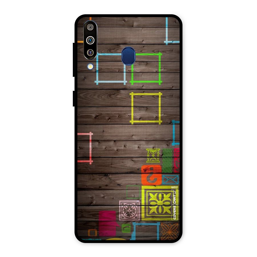 Multicolor Frame Design Metal Back Case for Galaxy M30