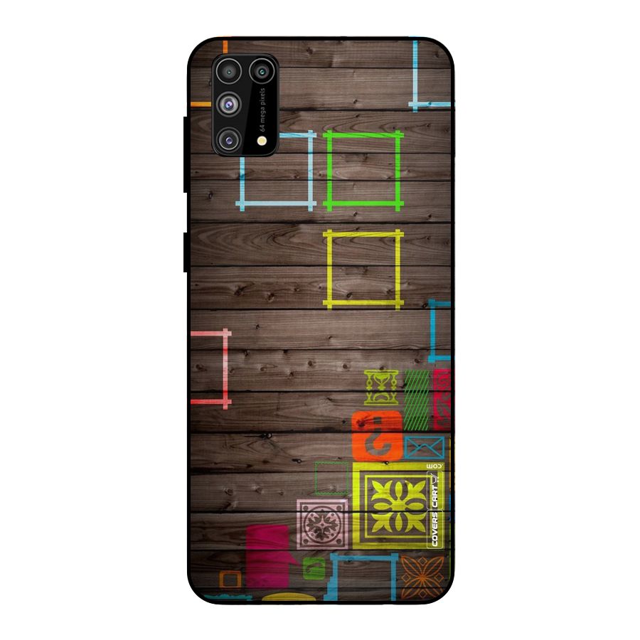 Multicolor Frame Design Metal Back Case for Galaxy M31