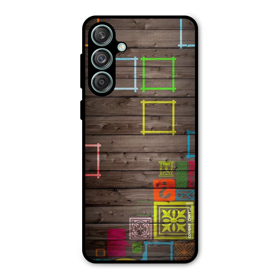 Multicolor Frame Design Metal Back Case for Galaxy M55 5G