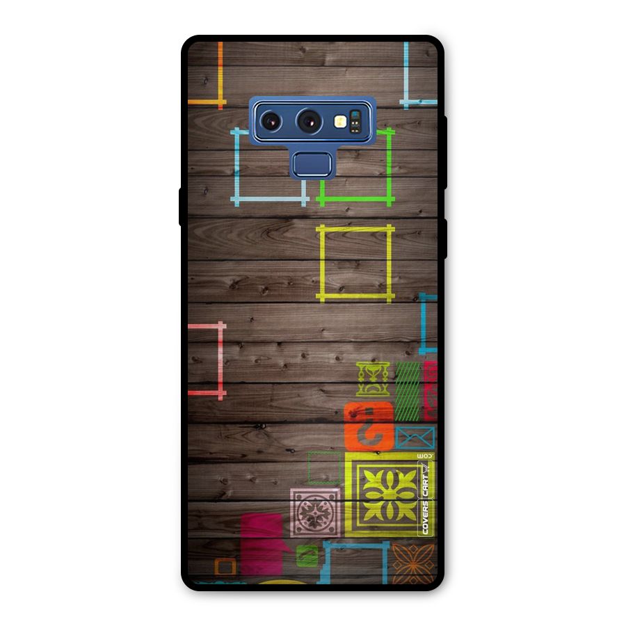Multicolor Frame Design Metal Back Case for Galaxy Note 9