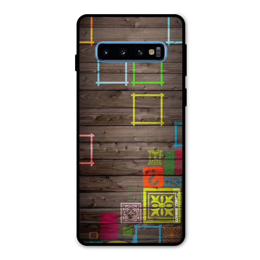 Multicolor Frame Design Metal Back Case for Galaxy S10
