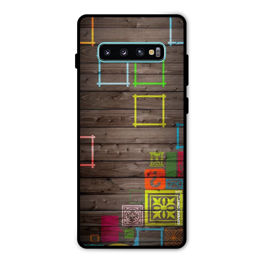 Multicolor Frame Design Metal Back Case for Galaxy S10 Plus