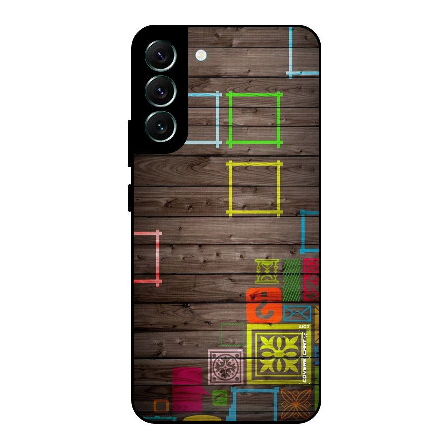 Multicolor Frame Design Metal Back Case for Galaxy S22 Plus 5G