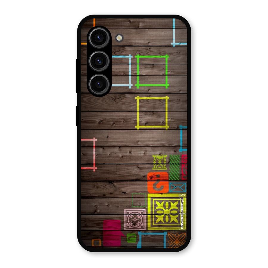 Multicolor Frame Design Metal Back Case for Galaxy S23